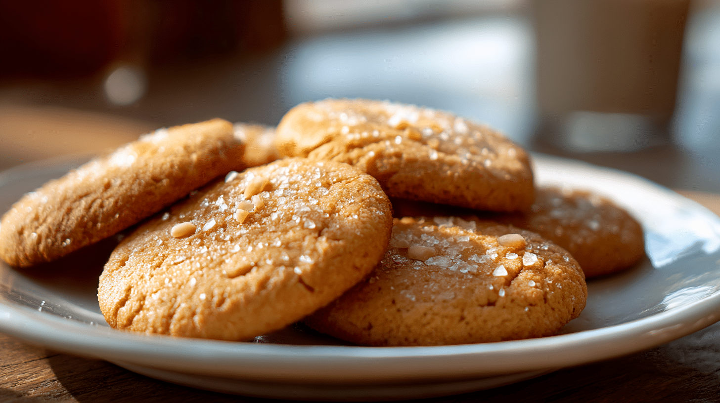 Eine Backform mit frisch gebackenen original Friesenkeksen
