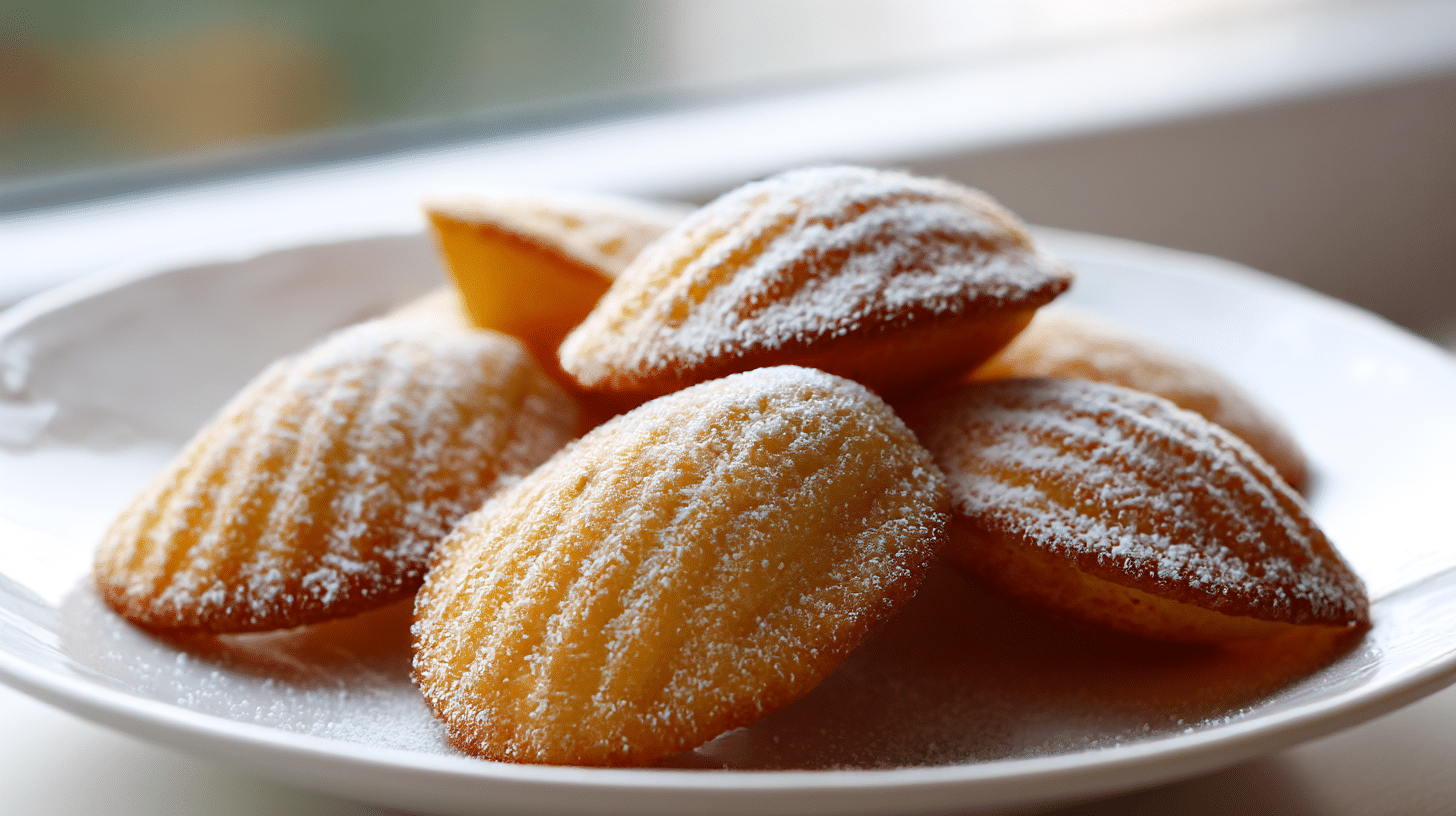 Original Madeleines im Backofen, der Duft der frischen Backwaren