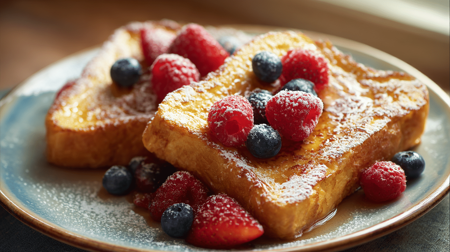 Angeschnittener original französischer Toast, der die saftige Füllung zeigt