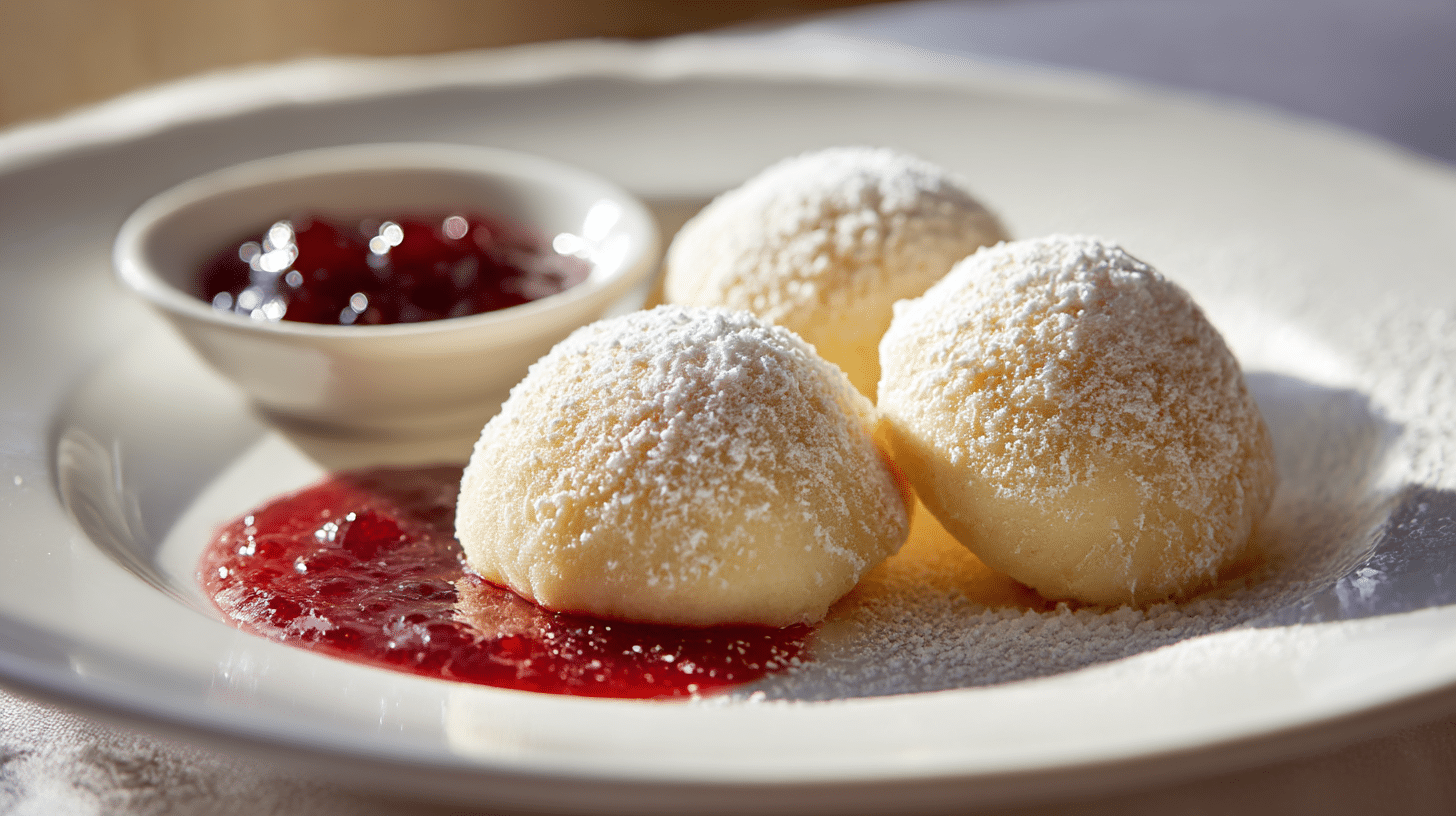 Angeschnittenes Original Salzburger Nockerl mit luftiger Textur