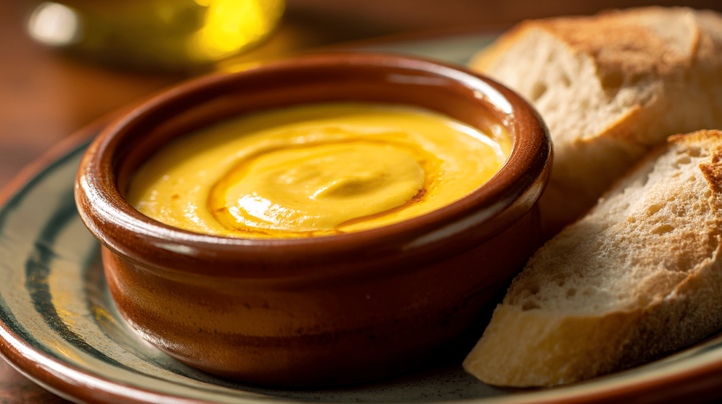 Original Sauce Rouille als Beilage zu einer traditionellen Bouillabaisse