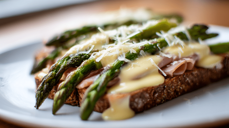 Spargeltoast Original 4 Original Spargeltoast mit frischem Spargel und goldbraunem Toast