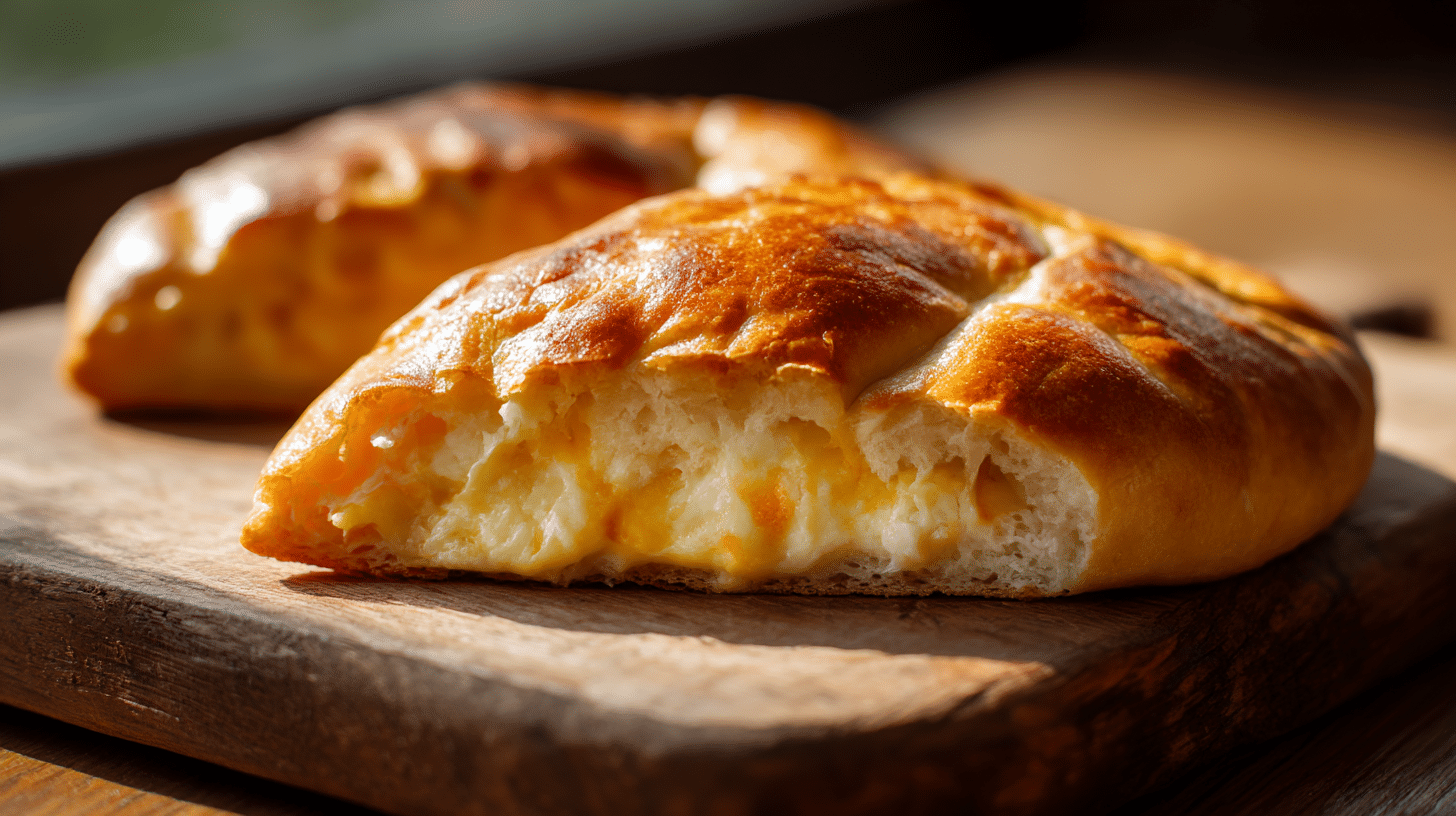 Chatschapuri Original 1 Original Chatschapuri als ganzes Brot, traditionell gefüllt mit Käse und Ei