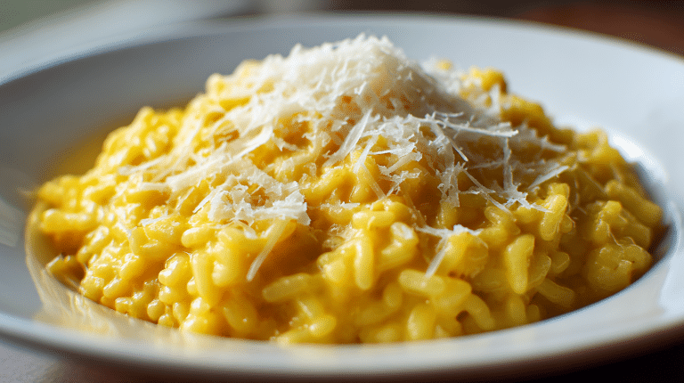 Risotto Milanese Original Rezept 8 Original Risotto Milanese als köstliche Hauptspeise mit goldener Farbe